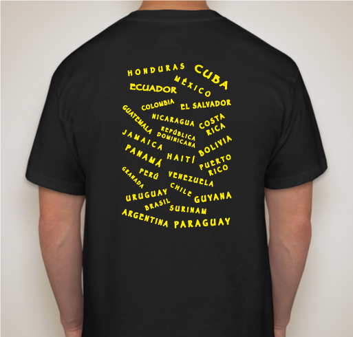 Latinos Unidos Swag Fundraiser - unisex shirt design - back
