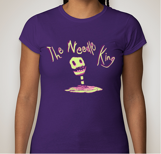 Liam Agans, The Needle King Original Art T Shirt Fundraiser 2101 Fundraiser - unisex shirt design - front