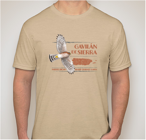 Saving the Puerto Rican Sharp-shinned Hawk! Fundraiser - unisex shirt design - small