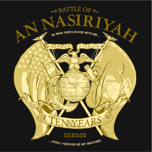 Battle of An Nasiriyah 10 Yr Reunion Fundraiser - unisex shirt design - back