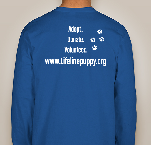 Volunteer shirts long sleeved Fundraiser - unisex shirt design - back