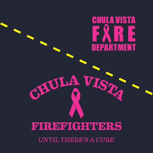 Chula Vista Firefighters Are Passionately Pink® in October shirt design - zoomed