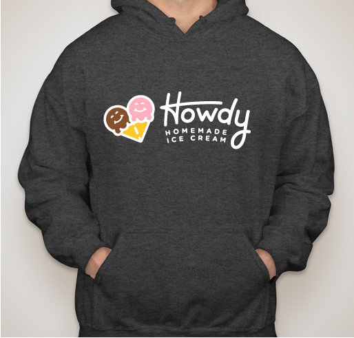 Howdy Homemade Ice Cream Online Store Fundraiser - unisex shirt design - front