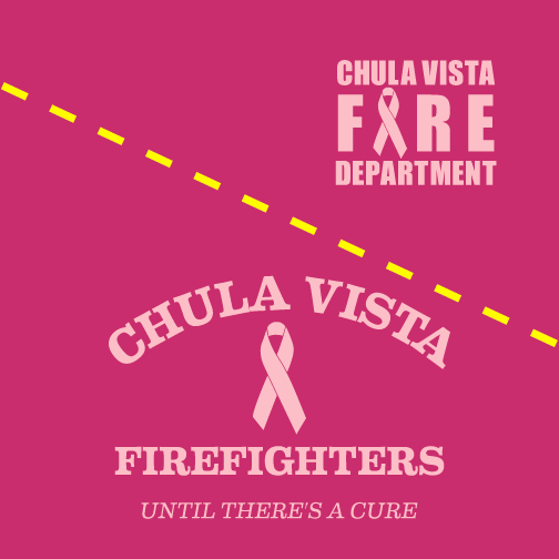 Chula Vista Firefighters Are Passionately Pink® in October shirt design - zoomed