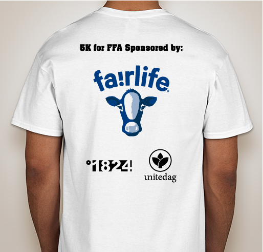 5K for FFA Fundraiser - unisex shirt design - back