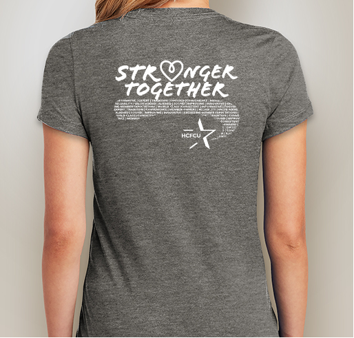 HCFCU’s MEMBERstrong 21 Fundraiser - unisex shirt design - back