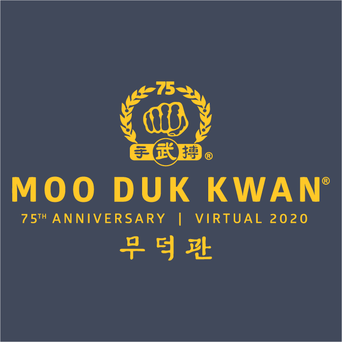 Moo Duk Kwan® 75th Anniversary Limited Edition Apparel shirt design - zoomed