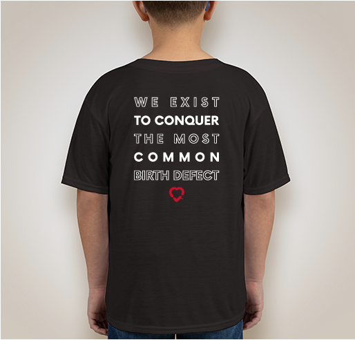 Youth 2 Heart Month 2021 Fundraiser - unisex shirt design - back