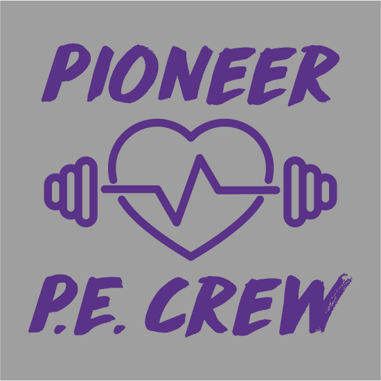 Support Pioneer P.E. Program shirt design - zoomed
