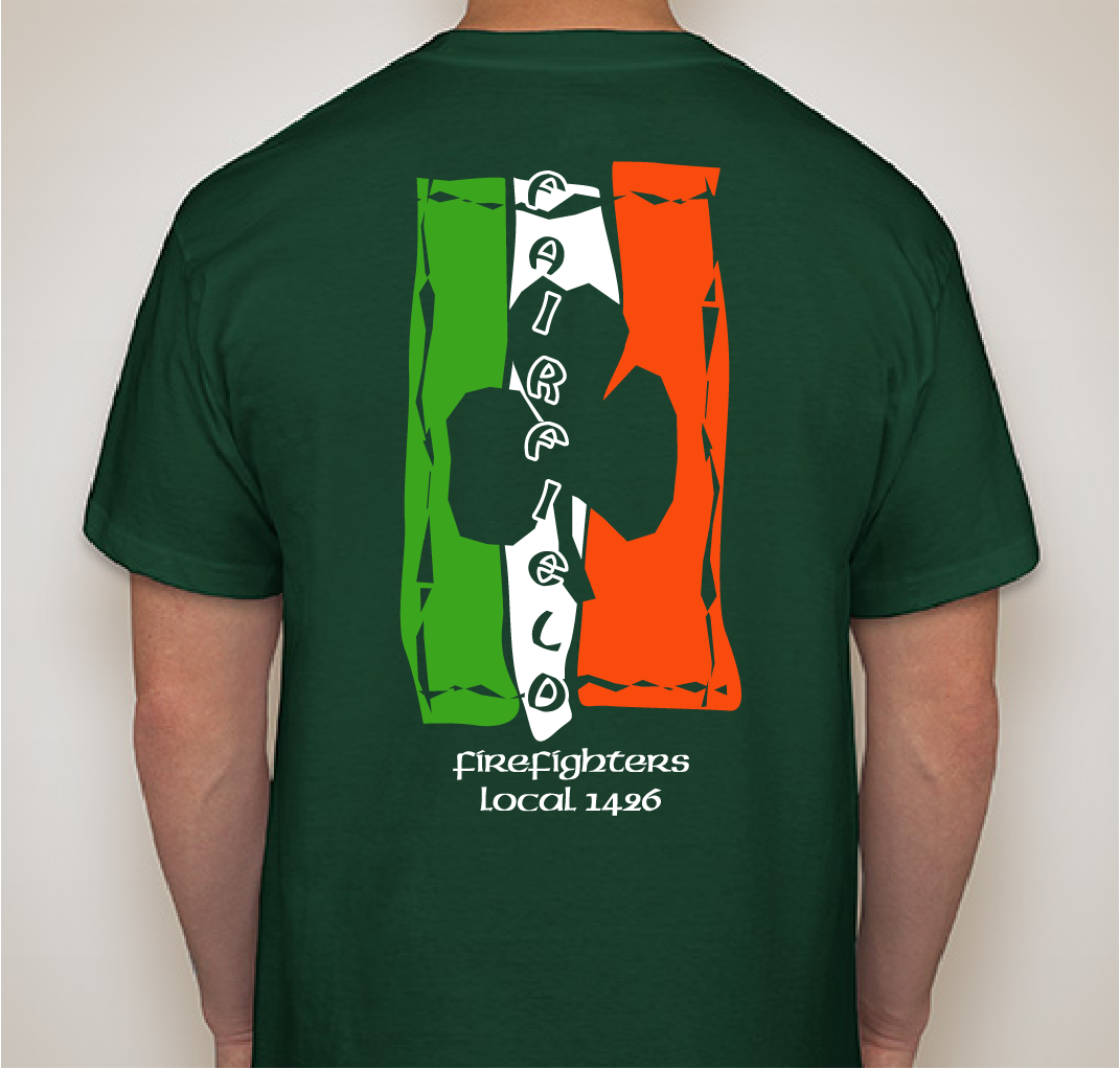 Fairfield Firefighters Charitable St. Patrick's Day Fundraiser Fundraiser - unisex shirt design - back