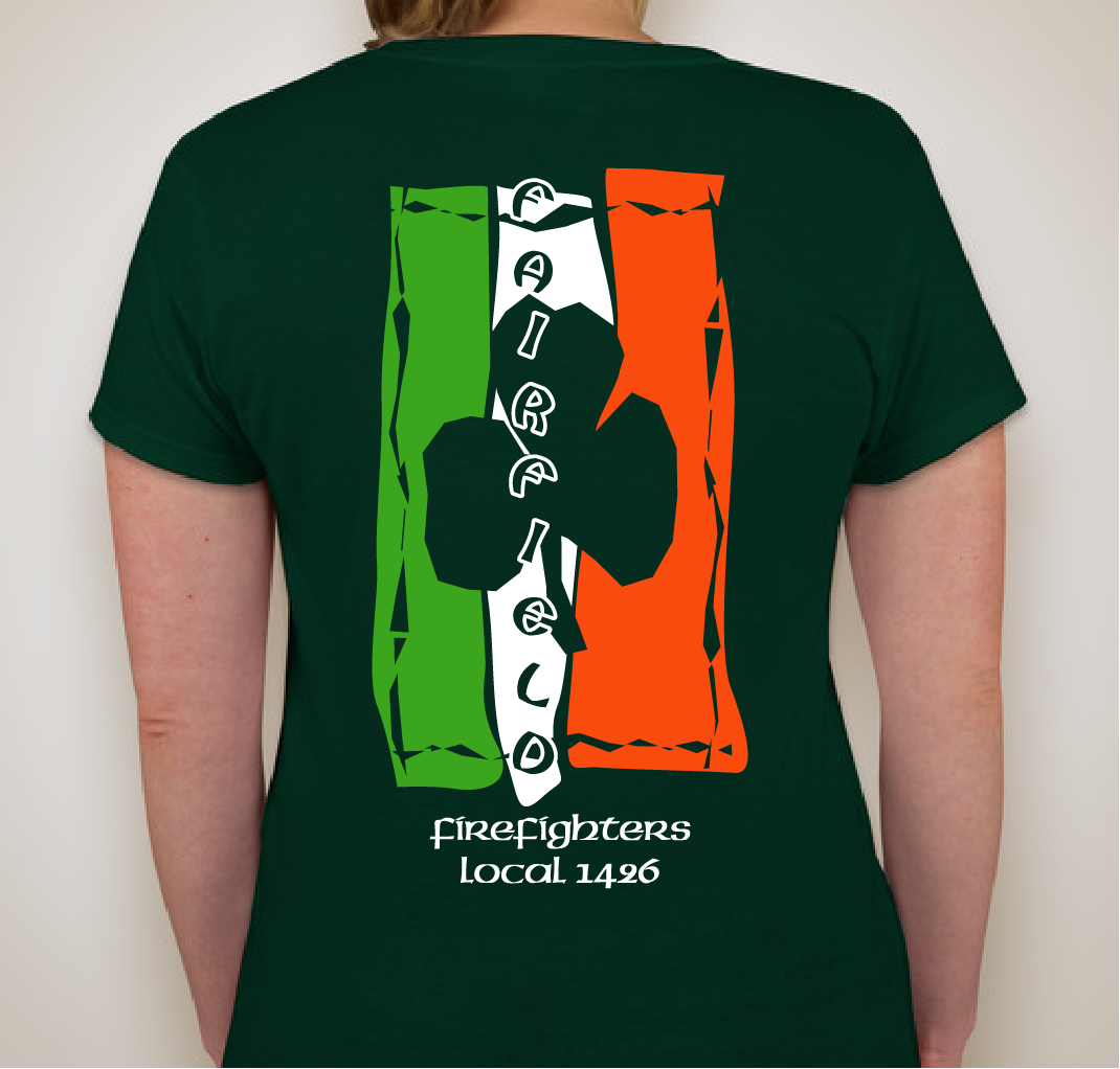 Fairfield Firefighters Charitable St. Patrick's Day Fundraiser Fundraiser - unisex shirt design - back