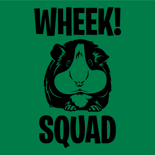 Guinea Pig Wheek Squad shirt design - zoomed