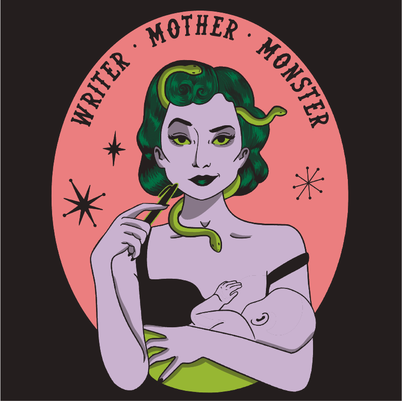 Writer Mother Monster shirt design - zoomed