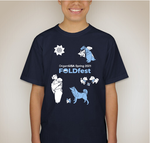 FoldFest Spring 2021 T-shirt shirt design - zoomed