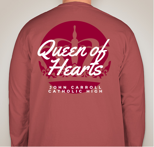 Queen of Hearts 2021 Fundraiser - unisex shirt design - back