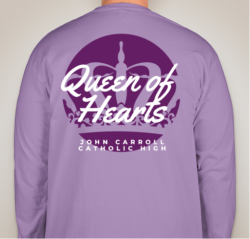 Queen of Hearts 2021 Fundraiser - unisex shirt design - back