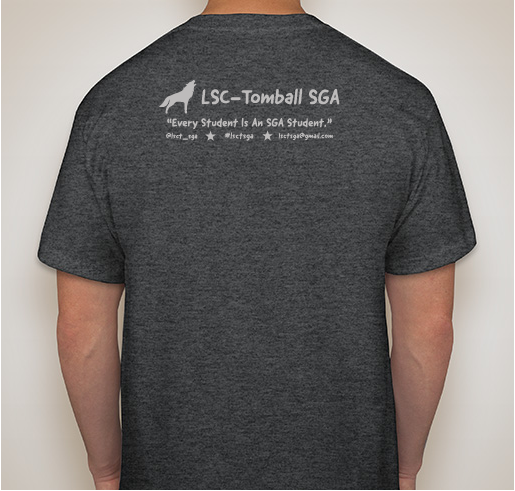 LSC-Tomball Timberwolf SGA Pride Fundraiser - unisex shirt design - back