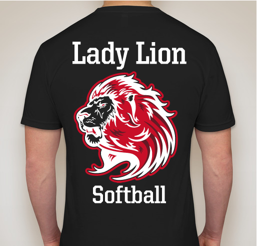 Lady Lions Softball Fundraiser Fundraiser - unisex shirt design - back
