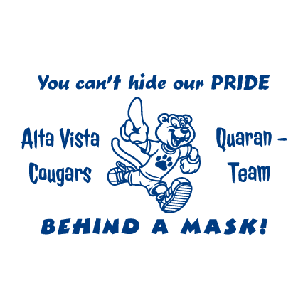 Alta Vista Elementary QuaranTeam Mask Fundraiser shirt design - zoomed