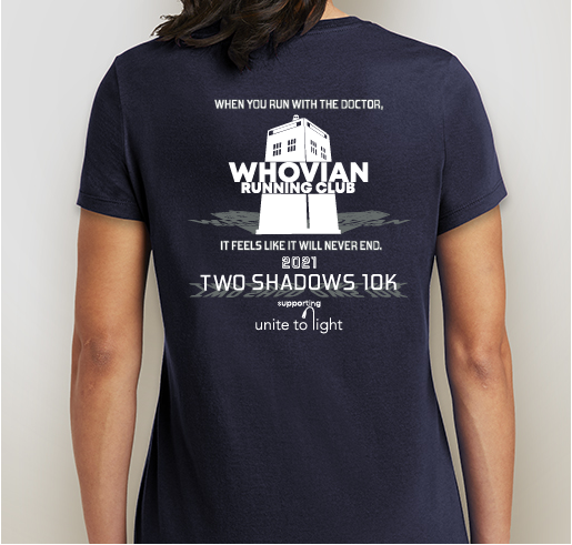 WRC Two Shadows 10k Fundraiser - unisex shirt design - back
