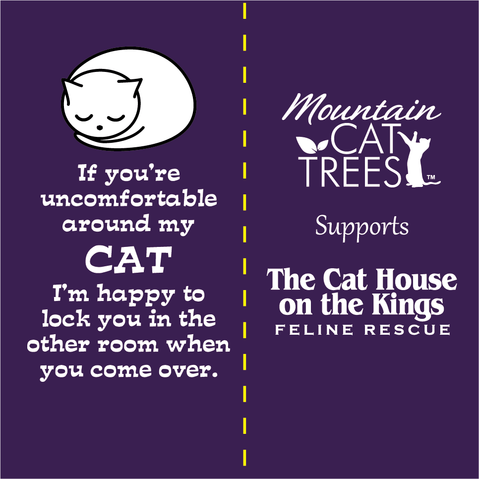 Support The Cat House on the Kings shirt design - zoomed