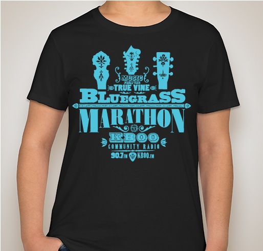 KBOO Bluegrass Marathon Limited Edition T-shirt Fundraiser - unisex shirt design - front