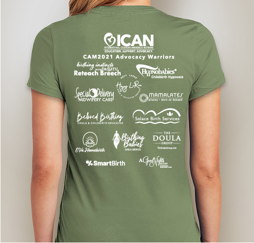 2021 Cesarean aWEARness T-Shirt Fundraiser - unisex shirt design - back