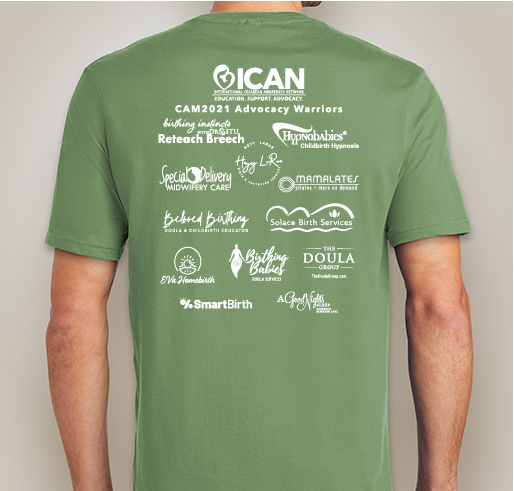 2021 Cesarean aWEARness T-Shirt Fundraiser - unisex shirt design - back