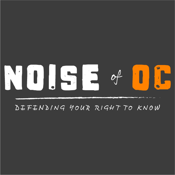 Voice of OC 2022 NewsMatch Fundraiser: Noise of OC (T-Shirt) shirt design - zoomed