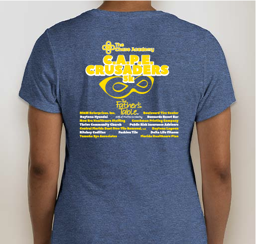 C.A.P.E. Crusader 5k Fundraiser - unisex shirt design - back