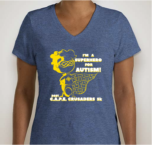 C.A.P.E. Crusader 5k Fundraiser - unisex shirt design - front