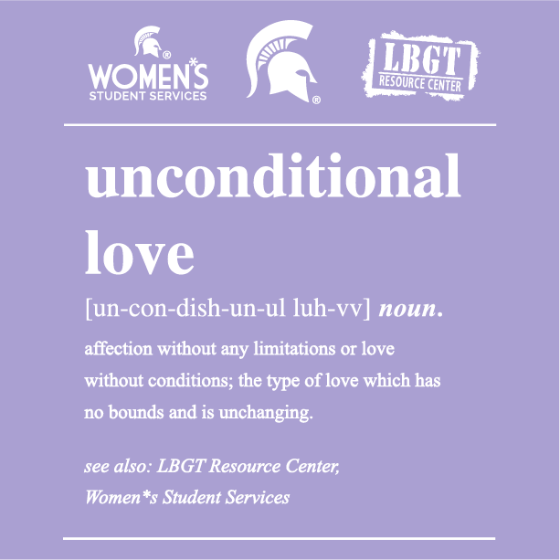 MSU Unconditional Love 5K T-Shirts shirt design - zoomed