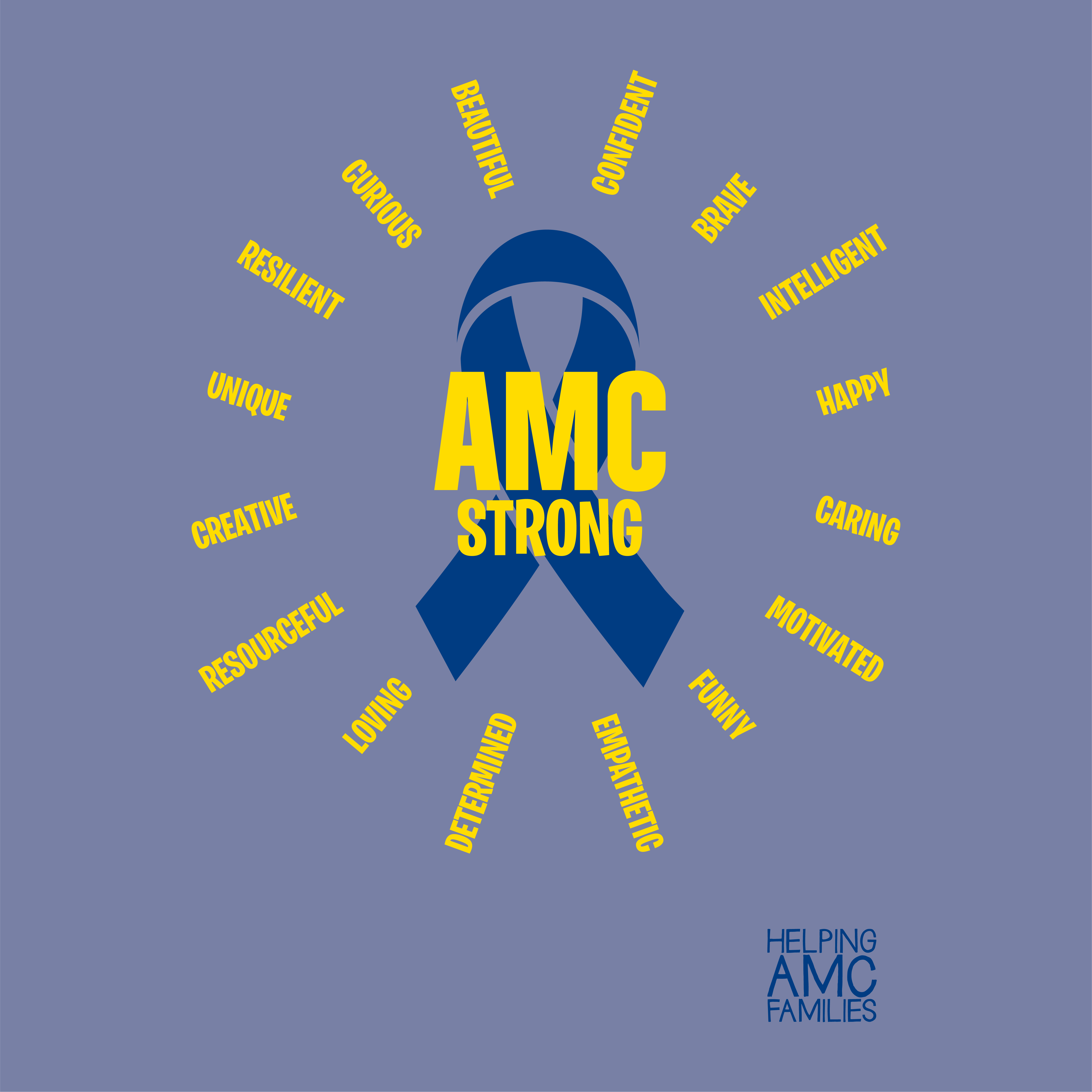 AMCFamily - AMC Strong AMCer attributes - T-SHIRT shirt design - zoomed