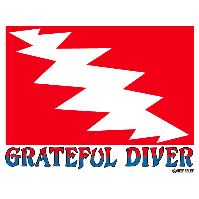 Reef Relief's Grateful Diver shirt design - zoomed