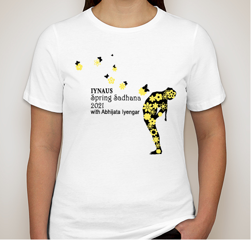 Commemorate IYNAUS Spring Sadhana with Abhijata Iyengar Fundraiser - unisex shirt design - front