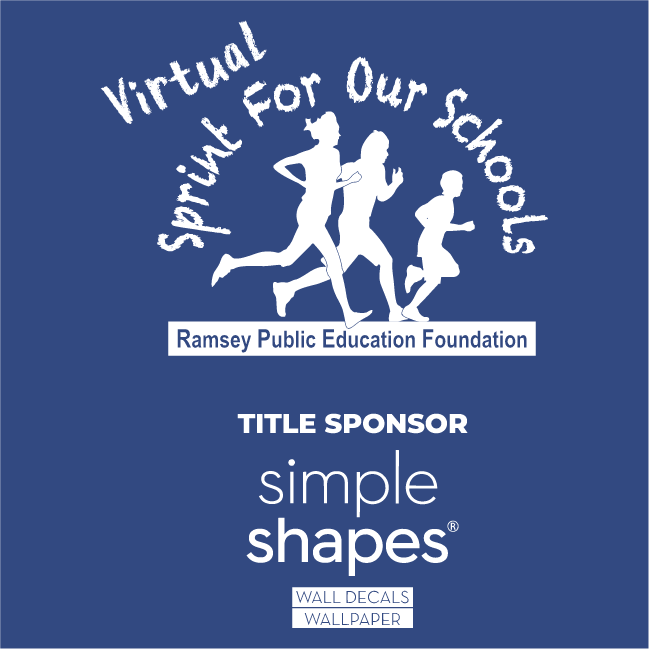 RPEF Virtual Sprint for Our Schools shirt design - zoomed