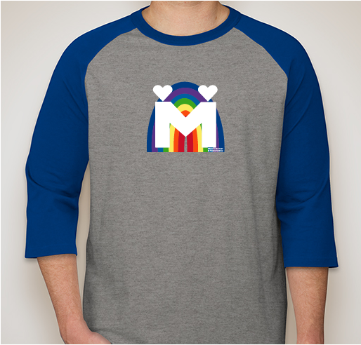#MyoRainbow Fundraiser - unisex shirt design - front
