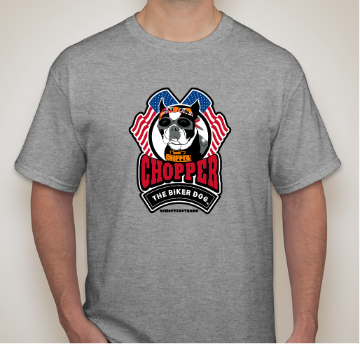 The “Chopper the Biker Dog T-Shirt”: Back by popular demand! Fundraiser - unisex shirt design - small