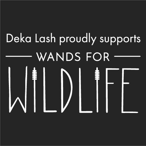 Deka Lash supports Wands for Wildlife shirt design - zoomed