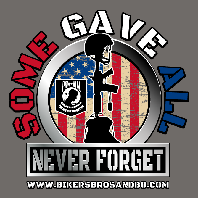 Bikers Bros and Bo Memorial Day T-Shirt Fundraiser shirt design - zoomed