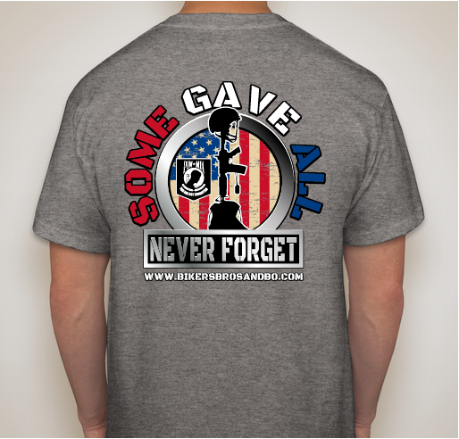 Bikers Bros and Bo Memorial Day T-Shirt Fundraiser Fundraiser - unisex shirt design - back