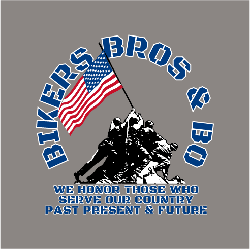 Bikers Bros and Bo Memorial Day T-Shirt Fundraiser shirt design - zoomed