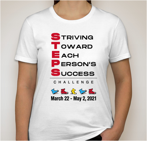 STEPS Challenge Fundraiser - unisex shirt design - front