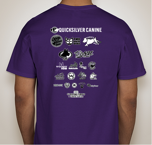 Pups & Pride Fundraiser - unisex shirt design - back