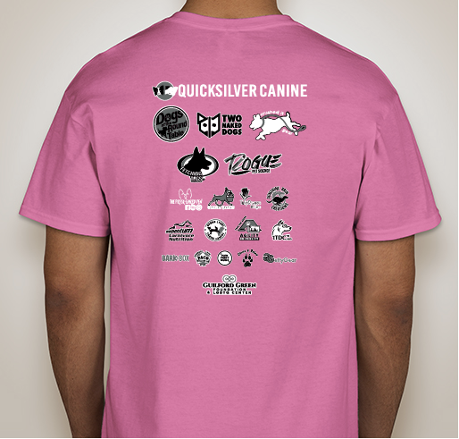Pups & Pride Fundraiser - unisex shirt design - back