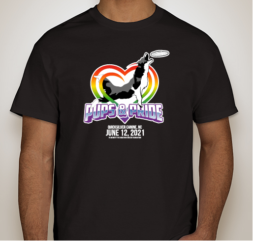 Pups & Pride Fundraiser - unisex shirt design - front