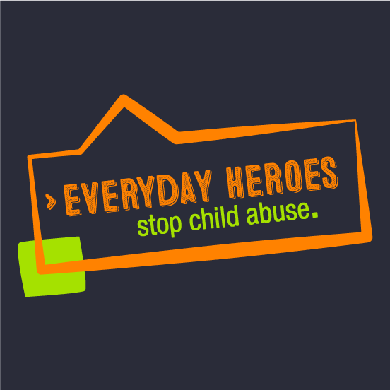 Everyday Heroes shirt design - zoomed