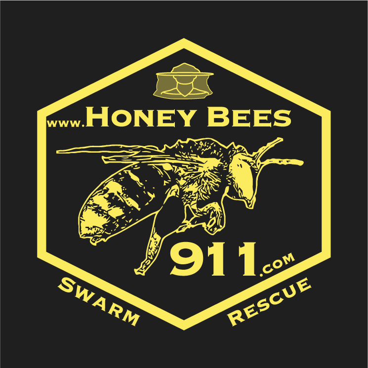 Honey Bees 911 Swarm Rescue Program (Custom Shipping) shirt design - zoomed