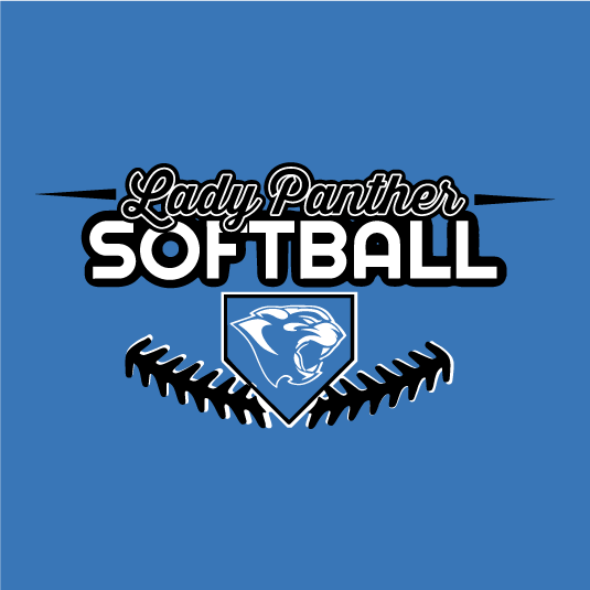 Lady Panthers Softball shirt design - zoomed