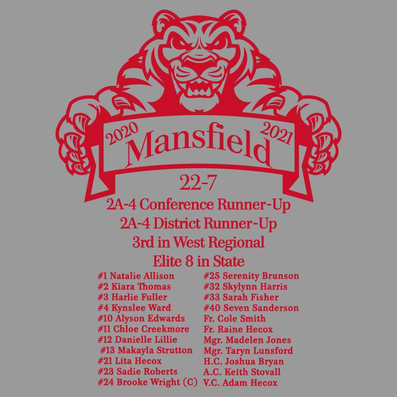 Mansfield Lady Tiger Basketball 2020-21 Shirts shirt design - zoomed